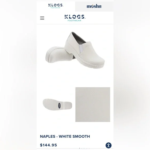 White KLOGS Footwear, M9 wide work shoes